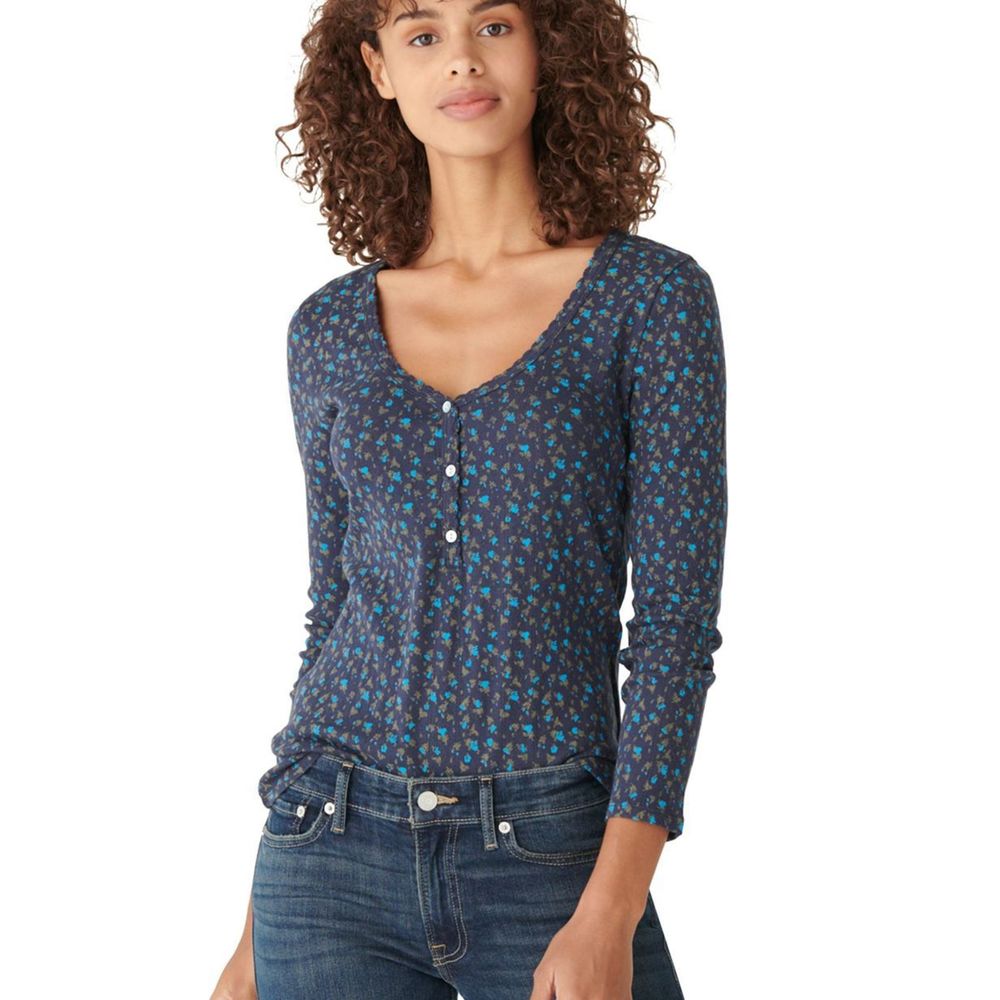 Lucky Brand Pointelle Henley